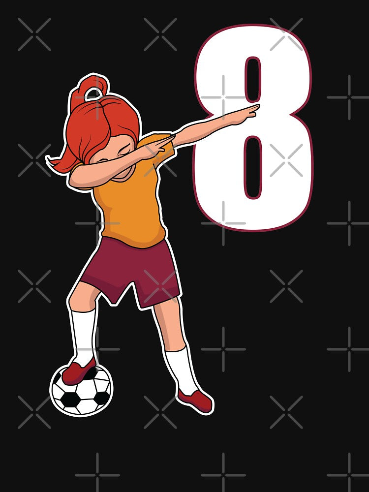 Awesome Soccer Player Number 8 Soccer Athlete Athletic Sports Team by VollLaser
