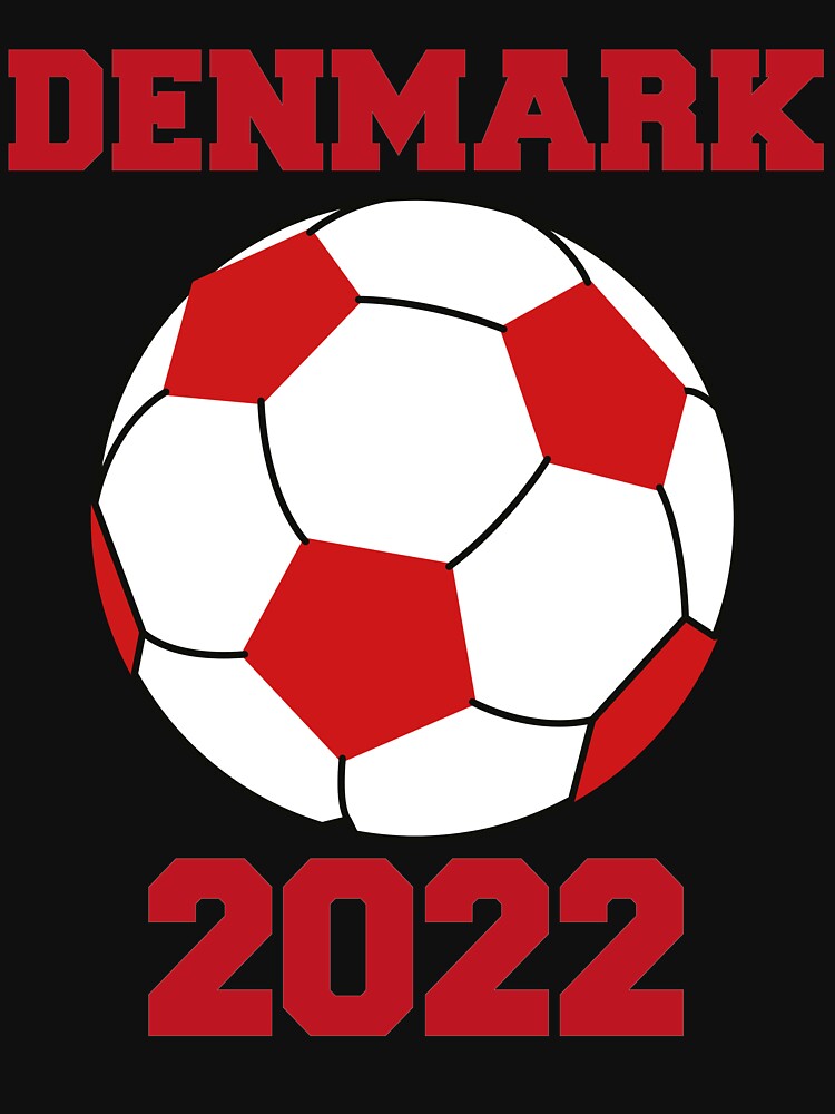 Denmark Soccer Ball Flag 2022 - Danish Football Lovers by MGHdesign
