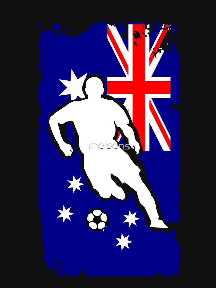 Australia Flag Soccer Player by melsens