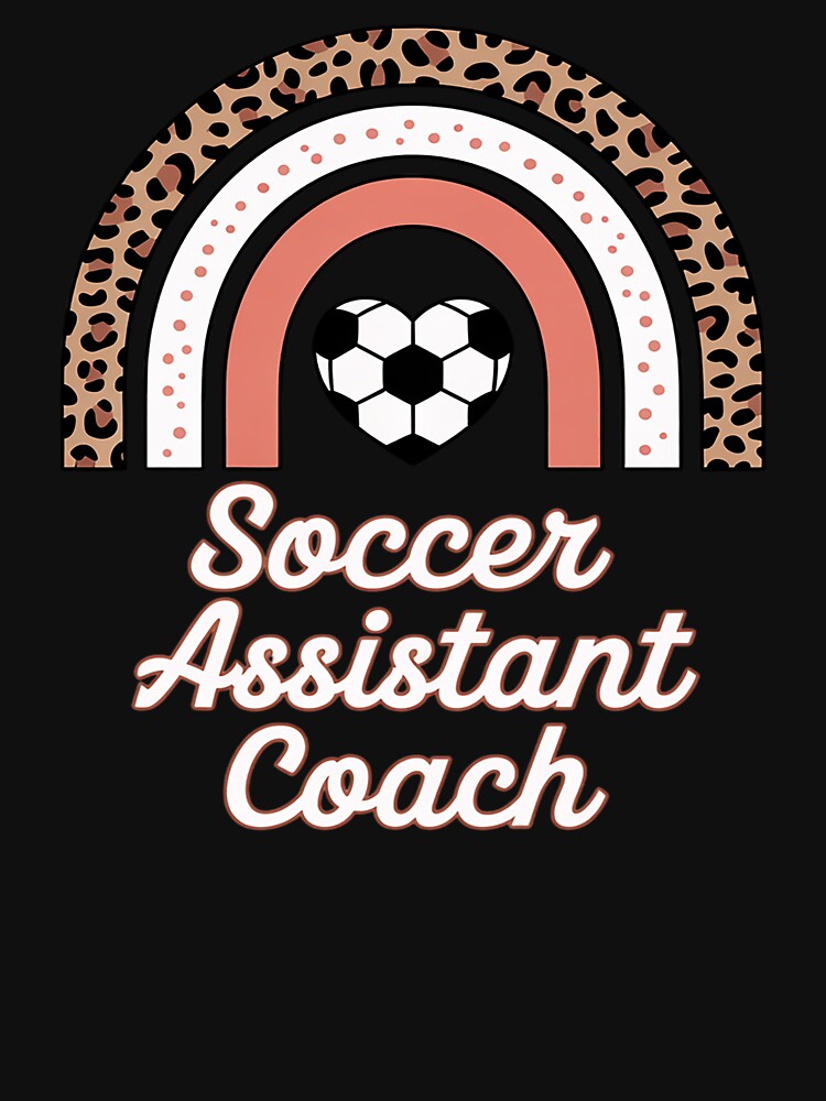 Soccer Assistant Coach Boho Rainbow Soccer by gerardostokes
