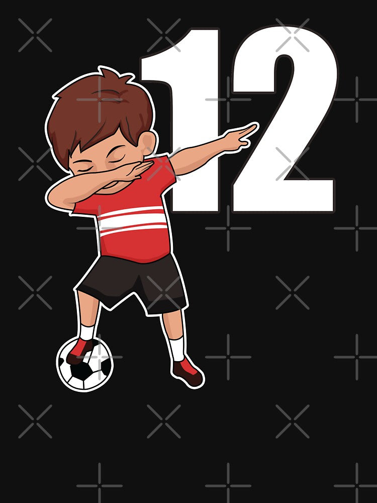 Awesome Soccer Player Number 12 Soccer Athlete Athletic Sports Team by VollLaser