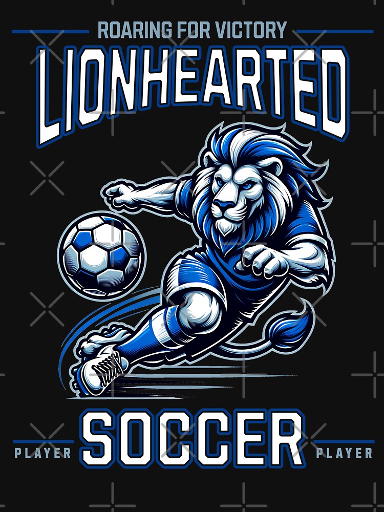 Lionhearted Soccer Player by RockBeeDesigns