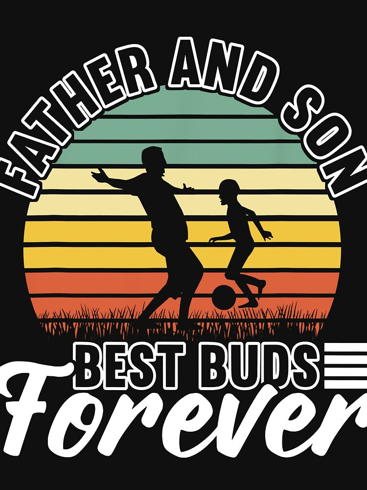Father And Son Soccer Dad And Son T-Shirt by PaeperStone