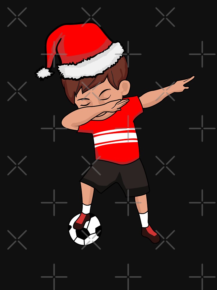 Soccer Player Christmas Santa Hat Soccer Athlete Athletic Sports Team Winter Holidays by VollLaser