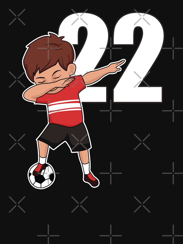 Awesome Soccer Player Number 22 Soccer Athlete Athletic Sports Team by VollLaser