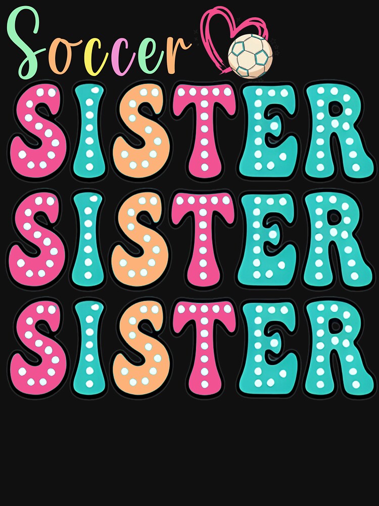 Cute Soccer Sister Polka Dot Tee by LarryMBrown