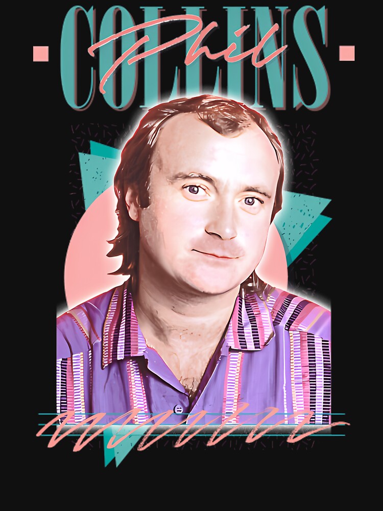 Phil Collins  Retro 80S Aesthetic Fan Design by GabrielPages567