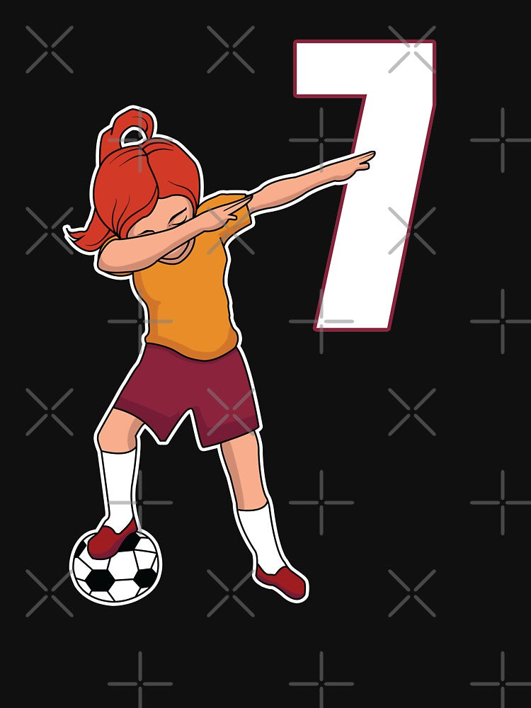 Awesome Soccer Player Number 7 Soccer Athlete Athletic Sports Team by VollLaser