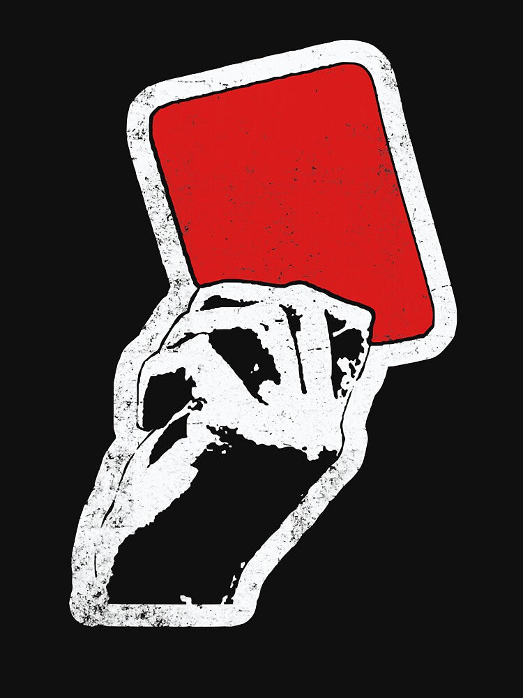 Red Card Referee Football Coach Sports Soccer by ibarrbeat