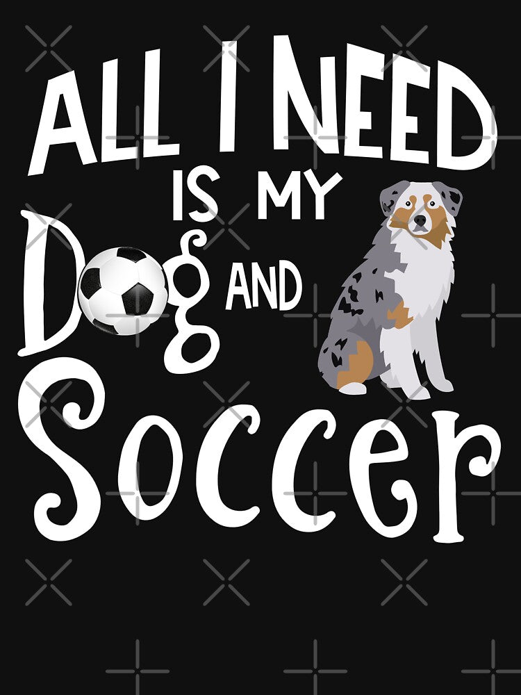 Australian Shepherd Dog Soccer Player Dog Lover Gift by tncgifts