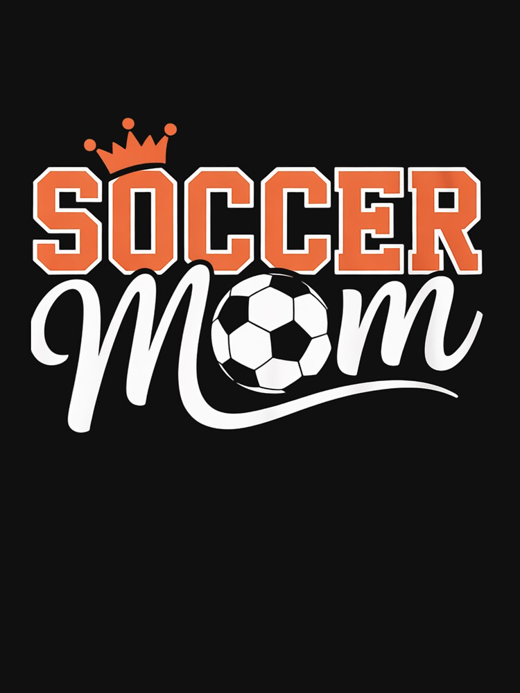 Soccer Mom Burnt Orange & White Fun Novelty by Belkisallen