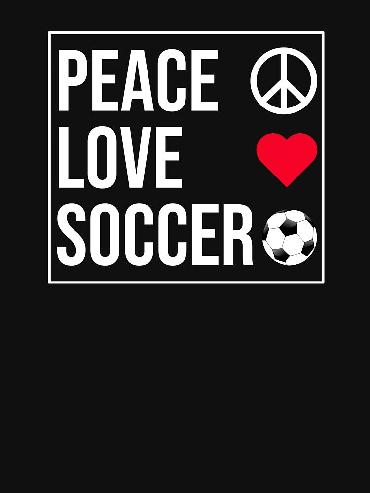 Peace Love Soccer by CatArtStore