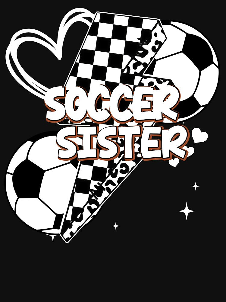 Soccer Sister Checkered Bolt Graphic by LarryMBrown