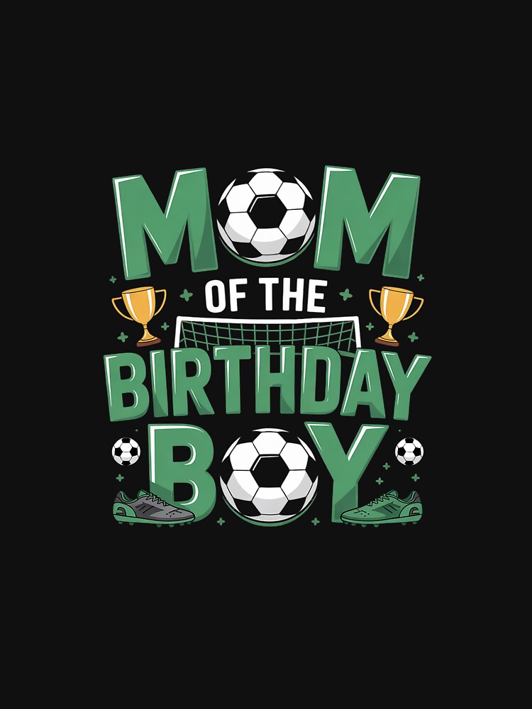 Mom And Dad Of The Birthday Boy Soccer Group Family Matching by MicanCuteStore