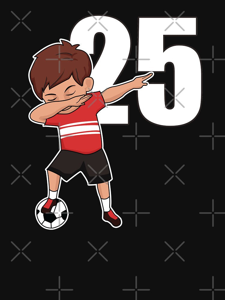 Awesome Soccer Player Number 25 Soccer Athlete Athletic Sports Team by VollLaser