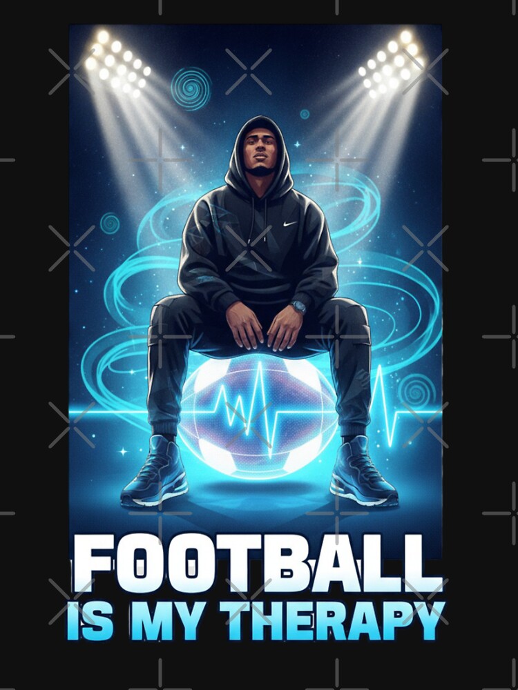 Football Is My Therapy Mindset by PrintBreeze