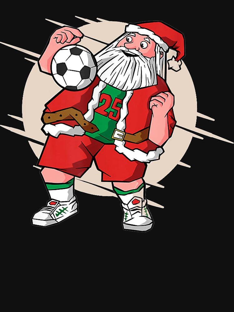 Christmas Santa Soccer Xmas Soccer Team by GouwensRick