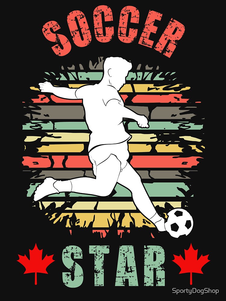 Canada Soccer Star, Soccer Superstar by SportyDogShop