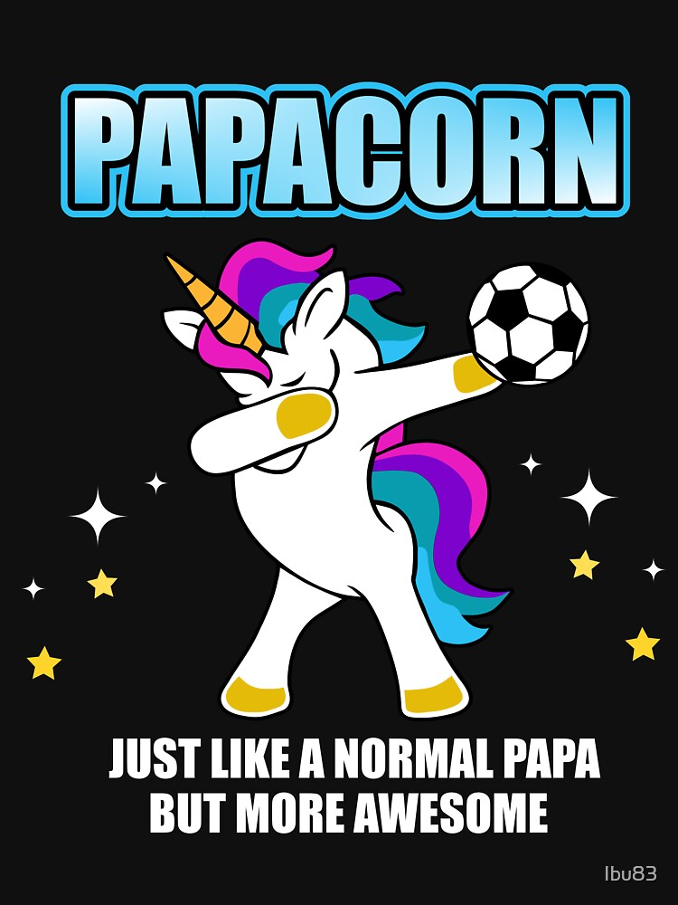 Papacorn - Papa Unicorn Football Dabbing Unicorn by Ibu83
