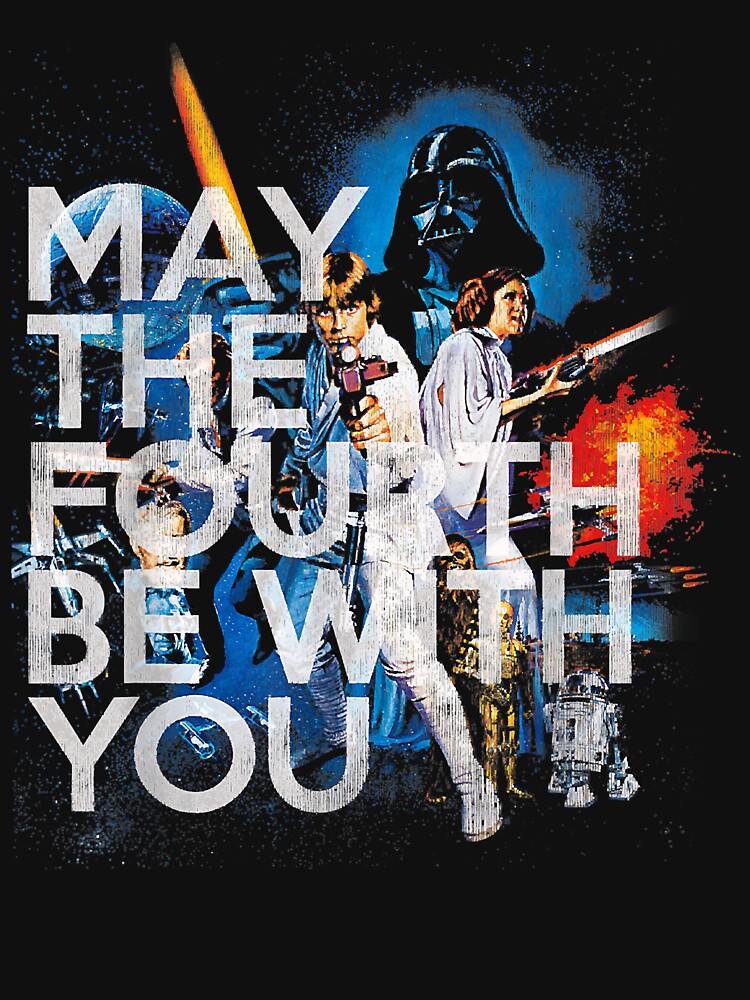 May The Fourth Be With You Vintage Movie Poster by CrystalHaynes