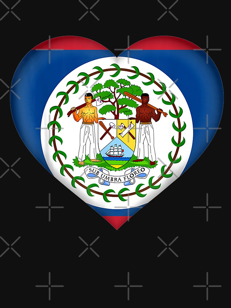 I Love Belize | Belizean Flag Heart by TaunoMeri