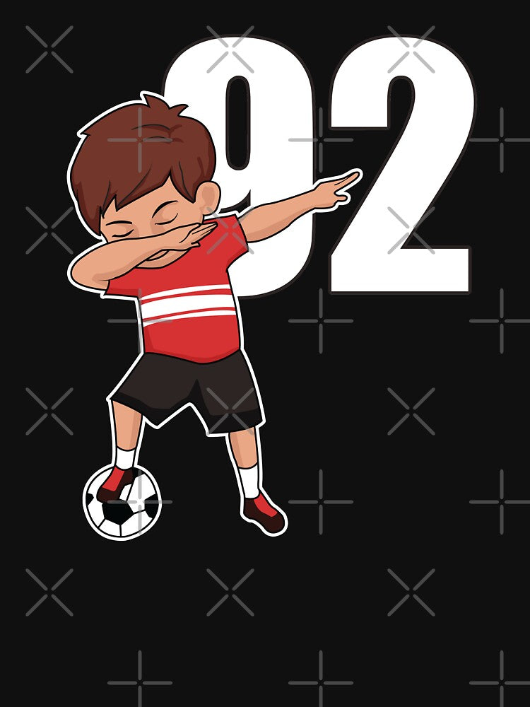 Awesome Soccer Player Number 92 Soccer Athlete Athletic Sports Team by VollLaser