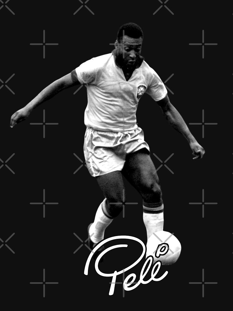 Pele 10 The King Football Player Legend Brazil Brasil RIP Signature Retro Vintage Bootleg Rap Style by BrentZimmerman