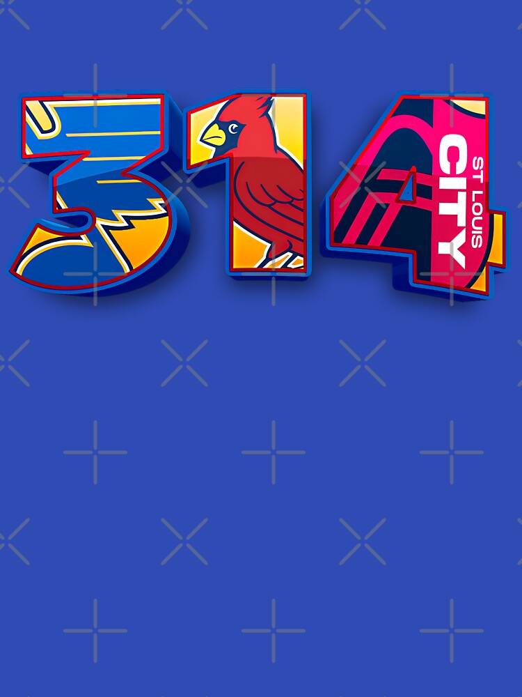 St. Louis Area Code 314 Logos Inset by Osprey Tees