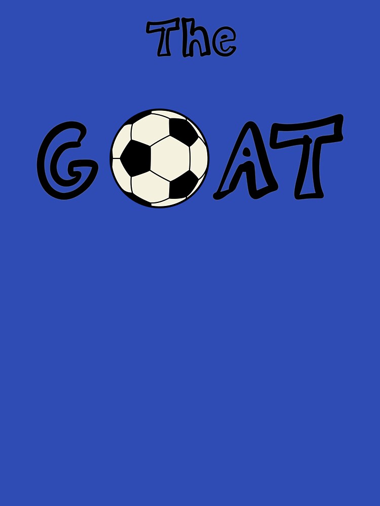 Soccer GOAT Graphic T-Shirt, Greatest of All Time Football Fan Tee, Retro Minimalist Soccer Jersey Shirt, Unique Gift for Football Lovers by KiitosLtd