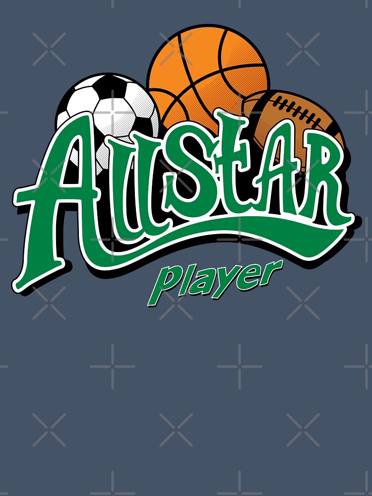 All Star Player Sports Typography Logo by PMSNshop