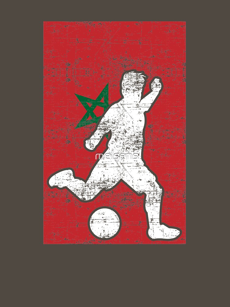 Morocco Flag Soccer Player by melsens