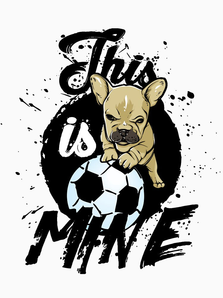 THIS IS MINE soccer ball (dark) by SolidEarthArt
