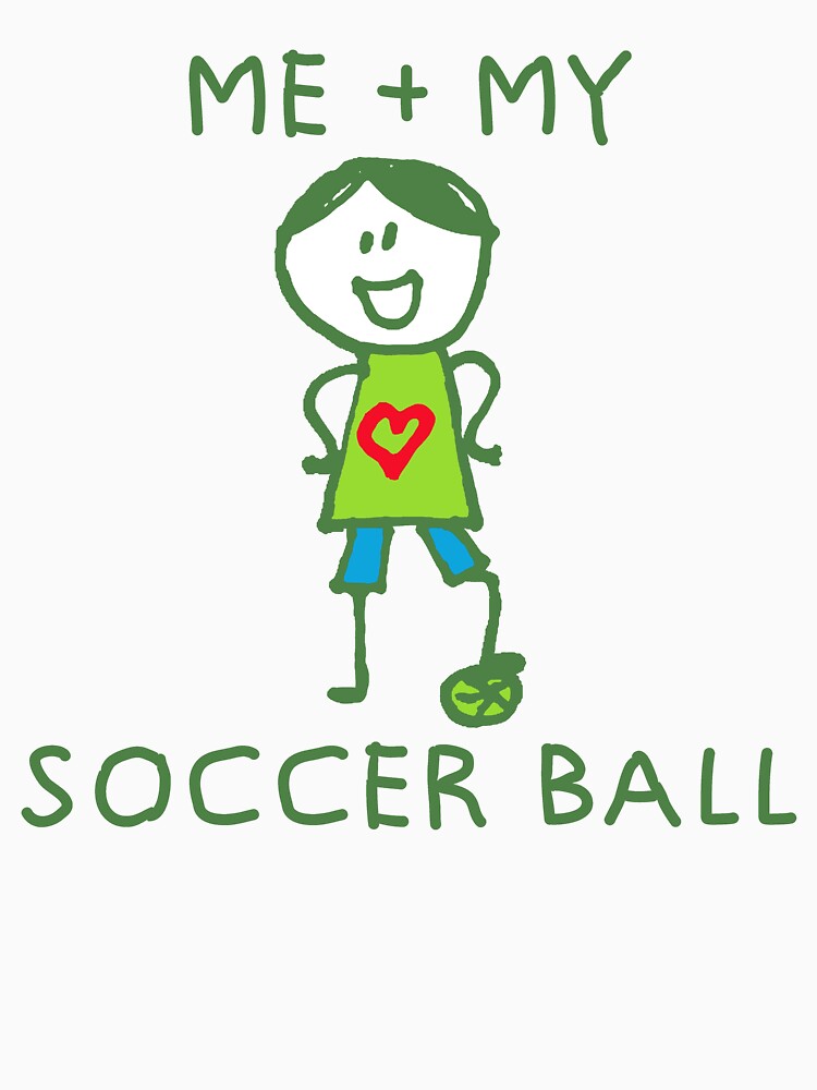 Stick Peeps ME + MY SOCCER BALL (boy) kids kid children child active by SolidEarthArt