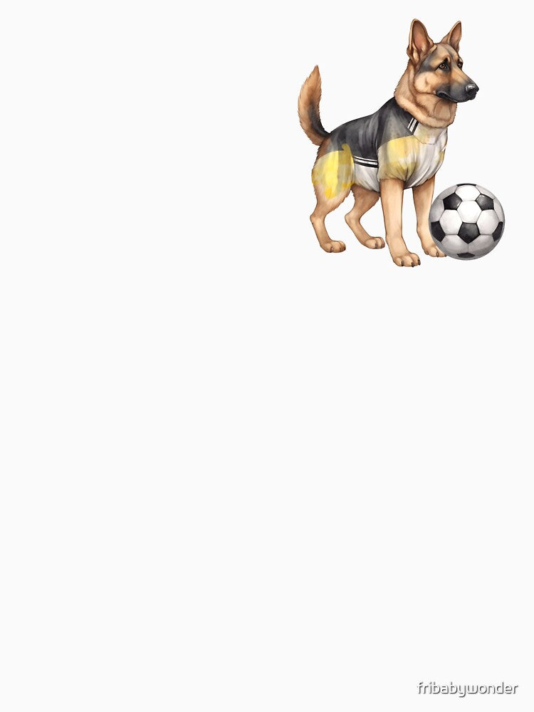 German Shepherd dog playing soccer! by fribabywonder
