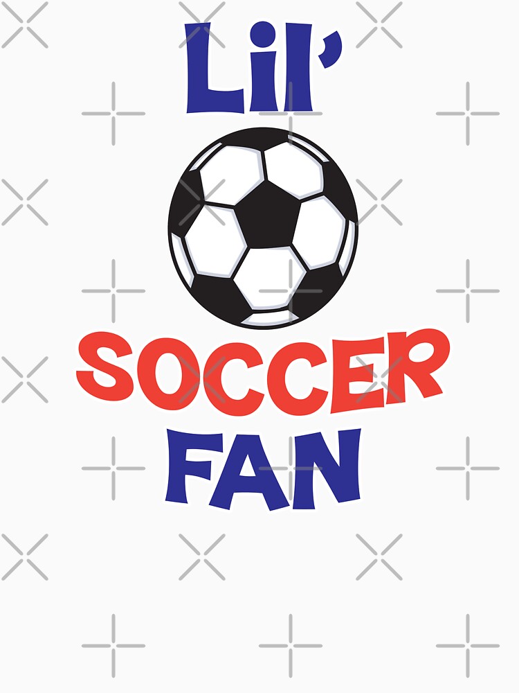 'Lil' Soccer Fan' (Black) by The Button Gal