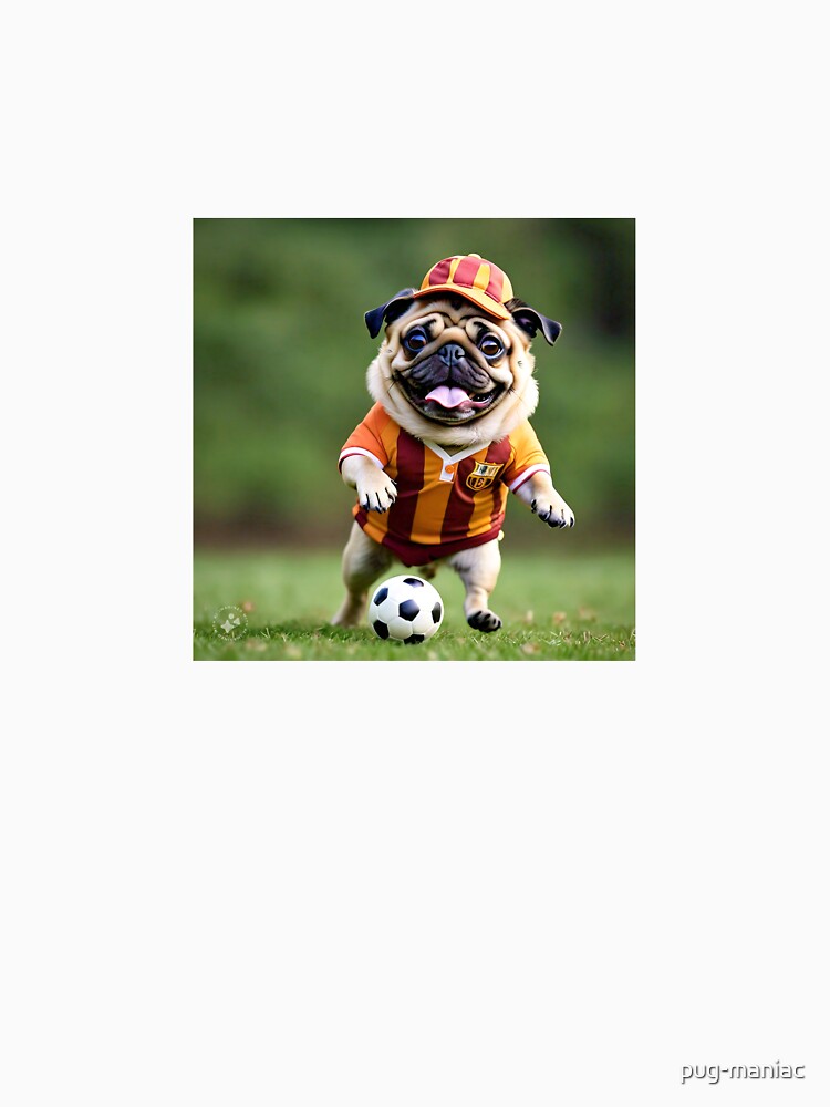 Puggy playing soccer by pug-maniac