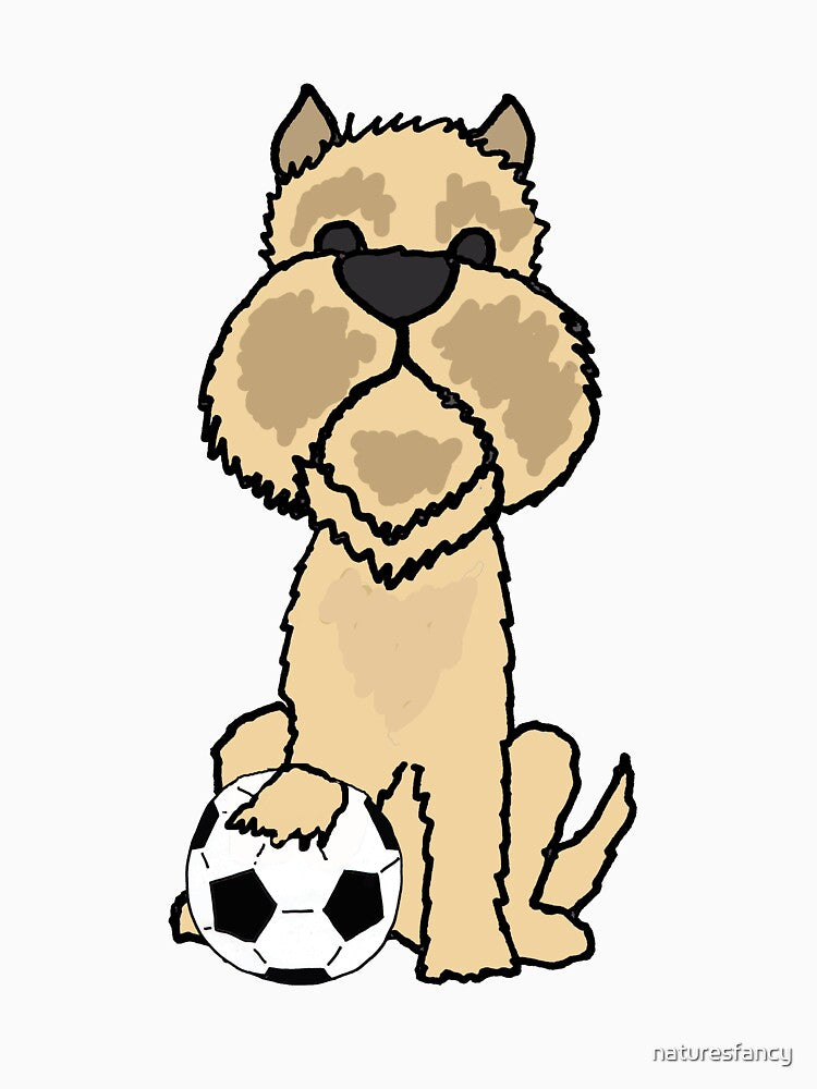 Funny Brussels Griffon Dog Playing Soccer by Nature's Fancy