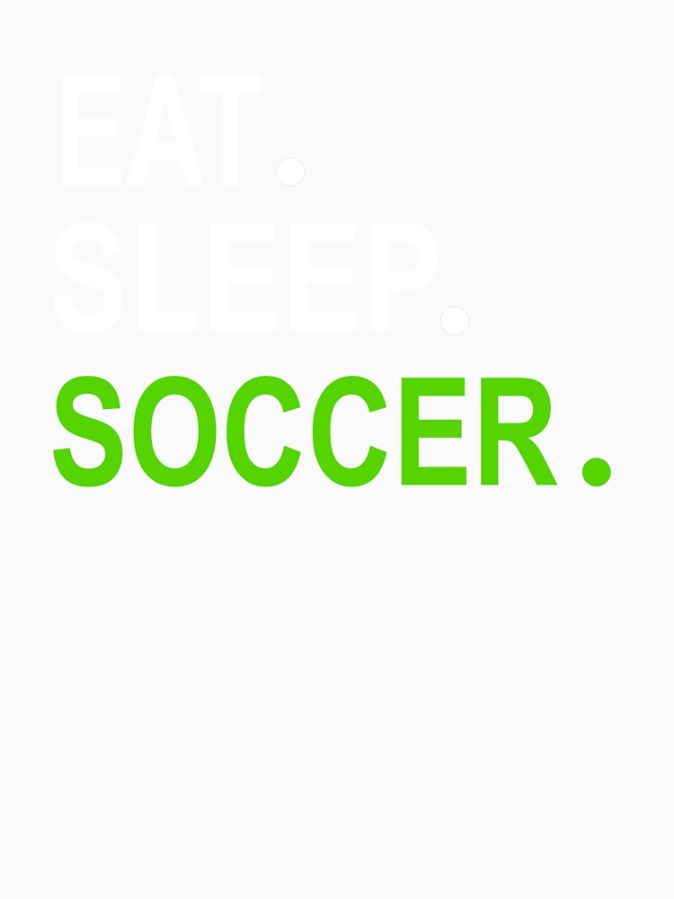 Eat Sleep Soccer Navy Blue by Jacob Riley