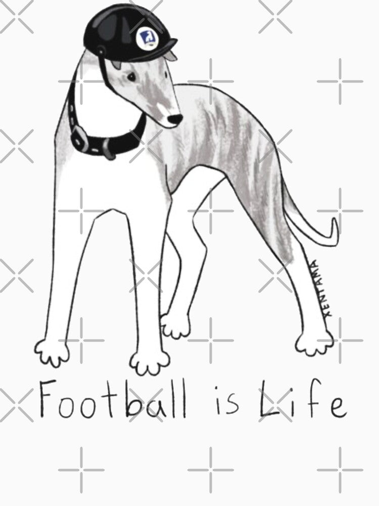 Football is Life funny dog by ShopBlais
