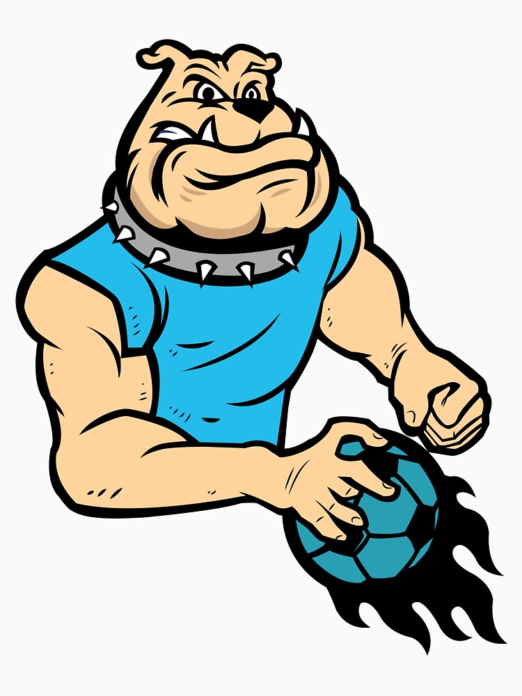 Soccer Bulldog Coach Dog Graphic Design by zoripet Store