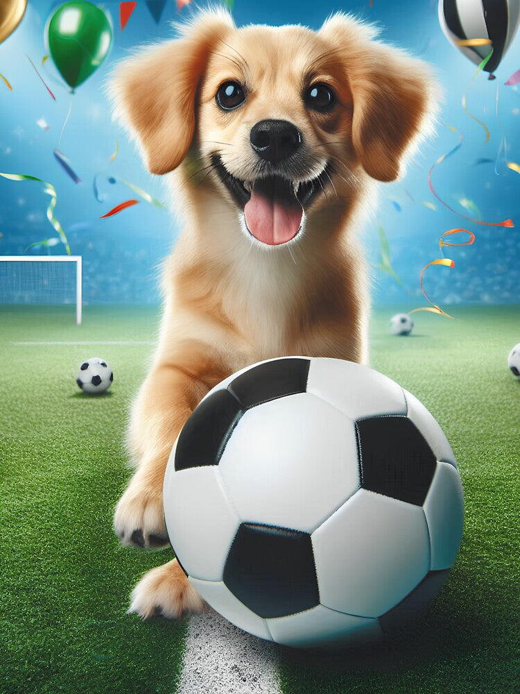 soccer dog,Funny Animals Playing Soccer Football Team, Kids Sports Animal Lover Gift by E.D.CH designs.