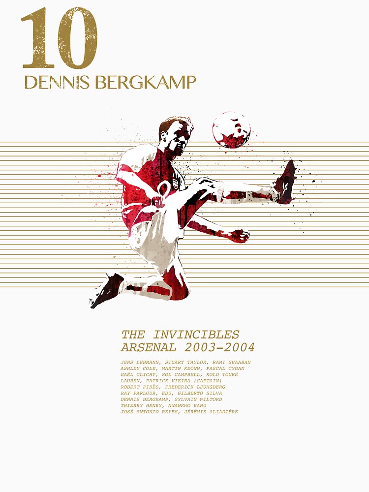 Dennis Bergkamp invincibles by designwowow