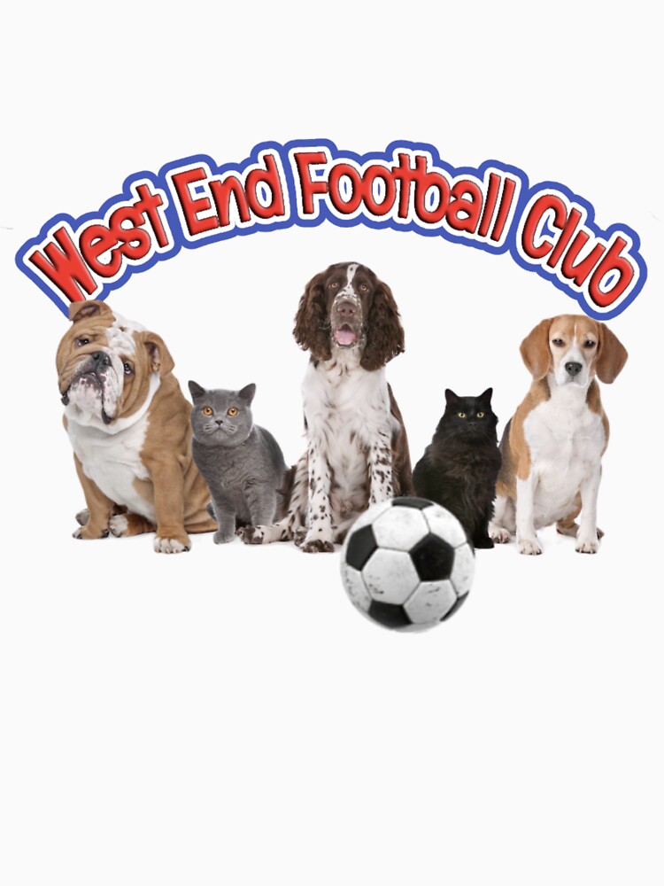 West End Football Club cats and dogs design by West End FC