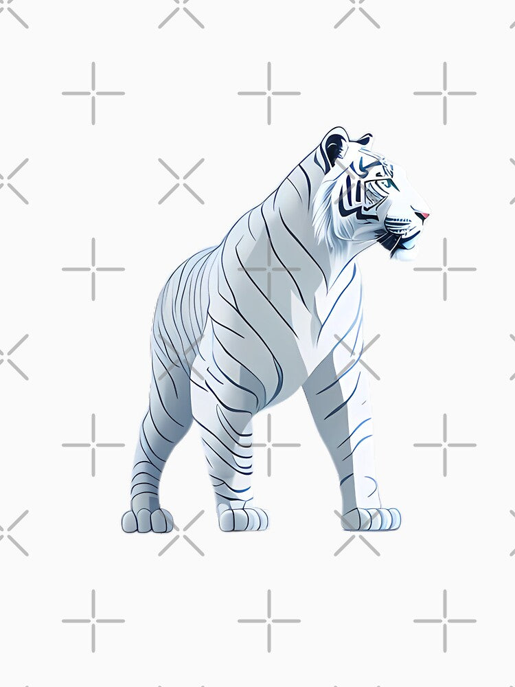 Imposing White Tiger Aesthetic by MinimalistHaven
