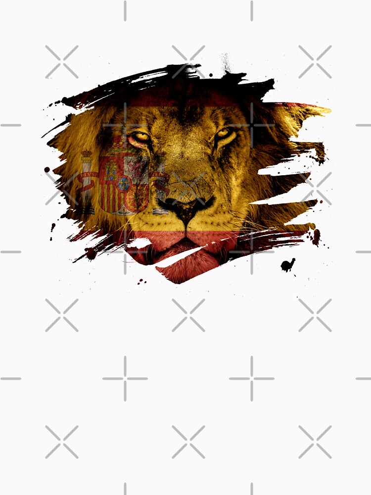 Spain Flag & African Lion Picture by ockshirts