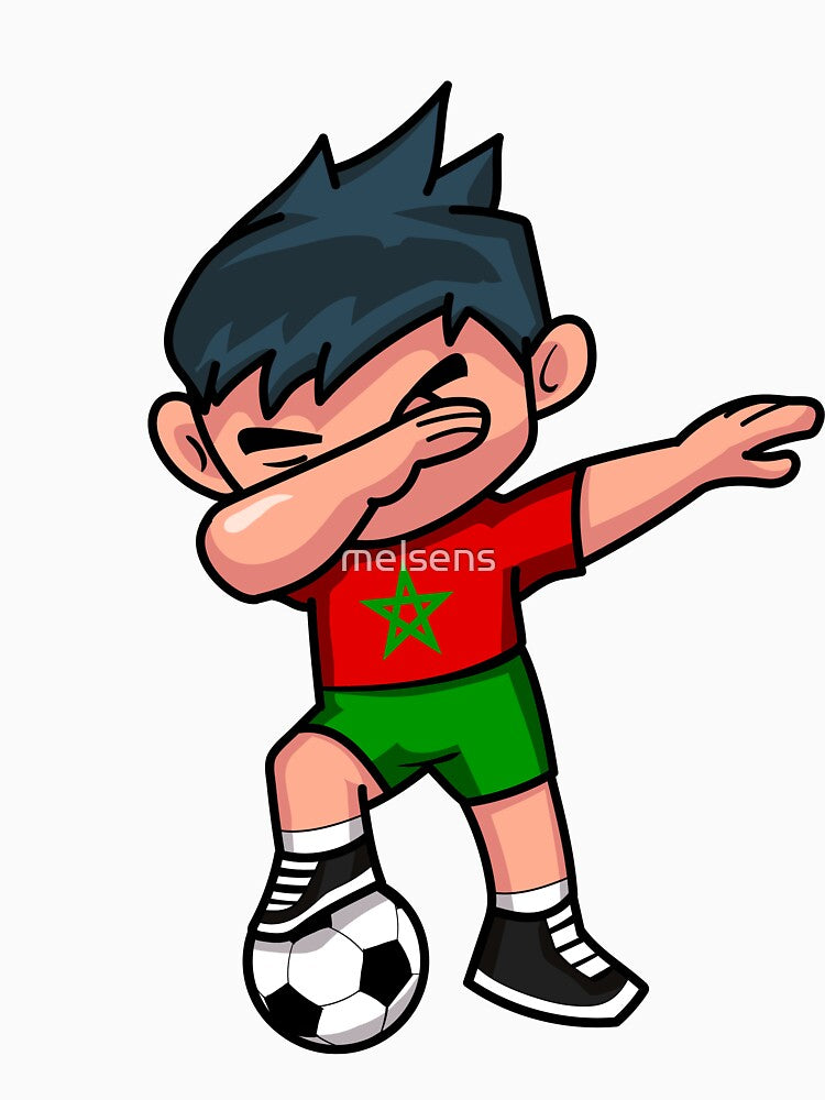 Soccer Boy Dabbing Morocco by melsens