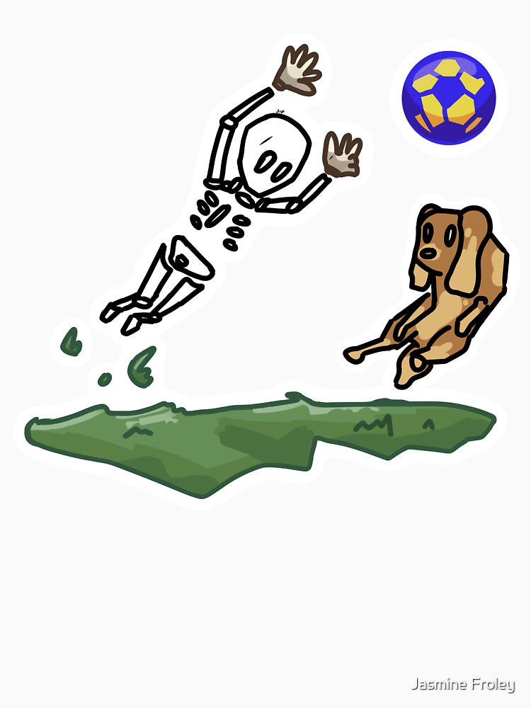 #008 Skeleton Soccer by Jasmine Froley