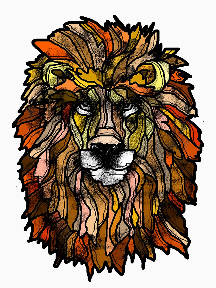 Orange lion by Ruud van Koningsbrugge