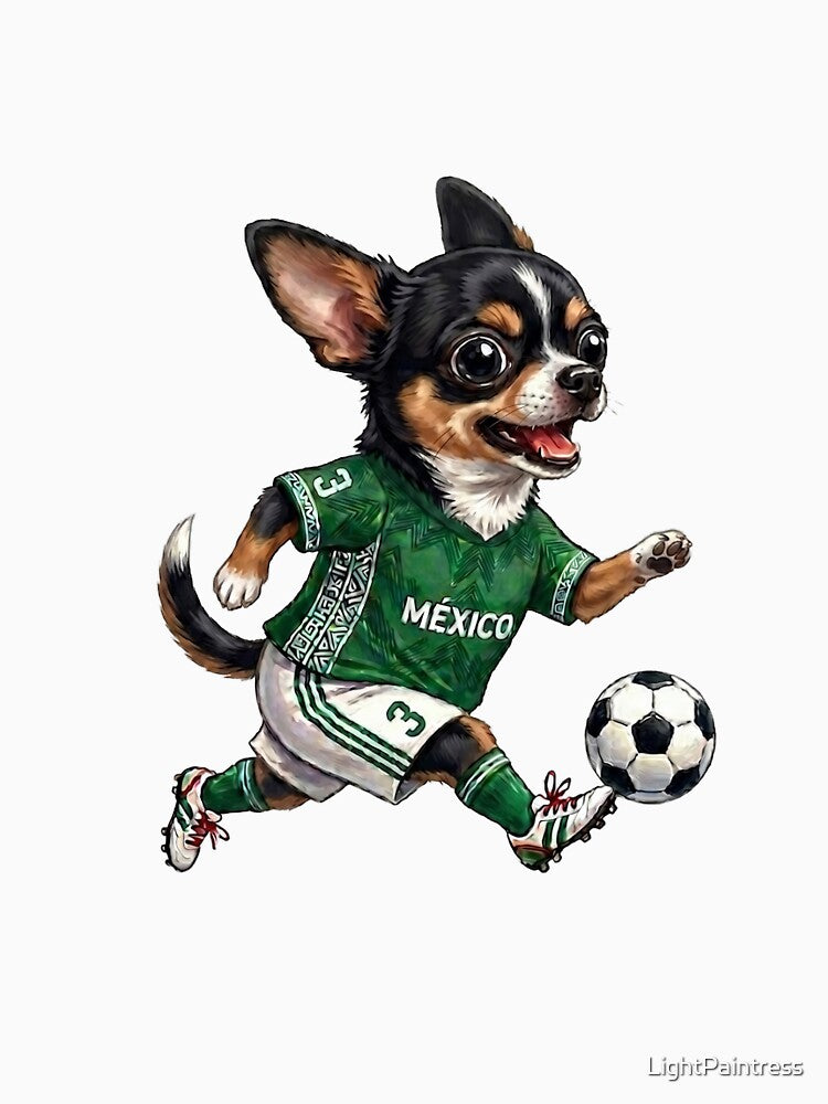 Soccer Chihuahua Mexico black & tan by LightPaintress