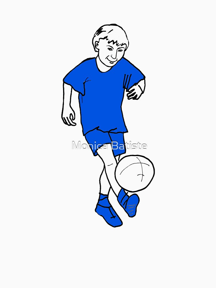 Soccer Boy in Blue by MonicaArtist